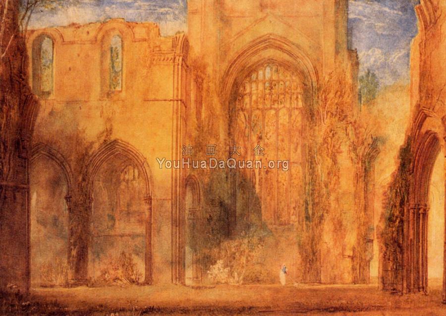 Interior of Fountains Abbey, Yorkshire - 约瑟夫·玛罗德·威廉·透纳